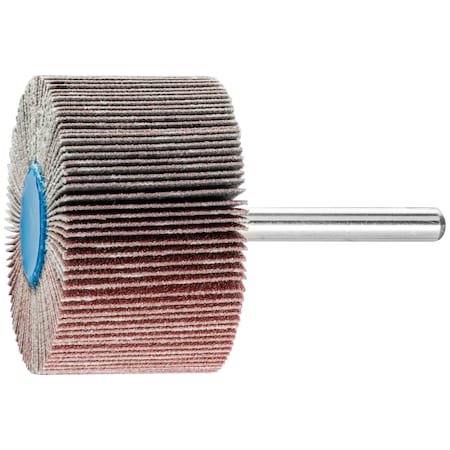 Pferd 2" x 1" Mounted Flap Wheel - 1/4" Shank - Aluminum Oxide - 120 Grit 45240